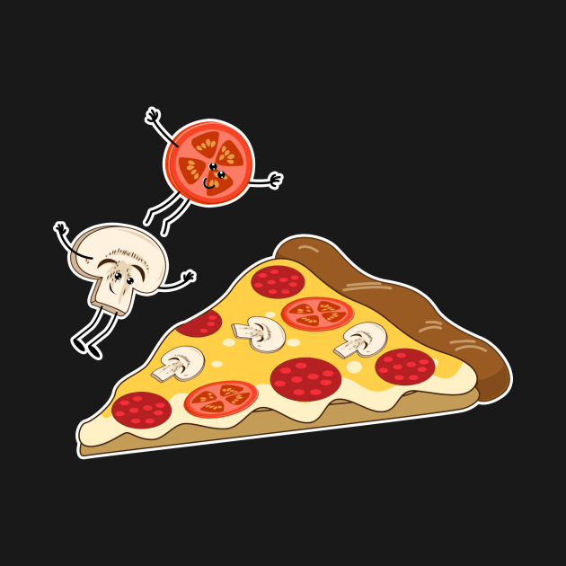 Jumping Pizza slice by vpdesigns