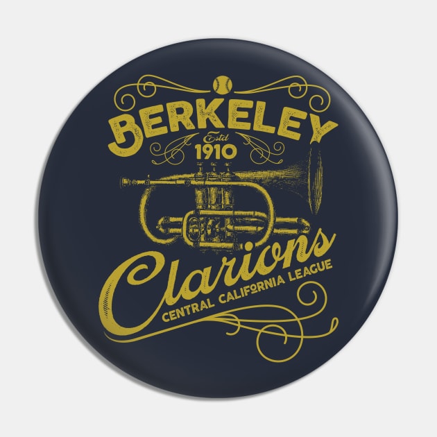 Berkeley Clarions Pin by MindsparkCreative