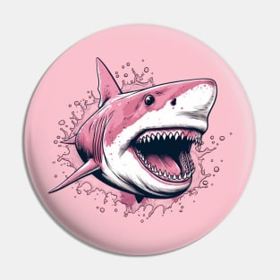 Cute Pink Shark Pin