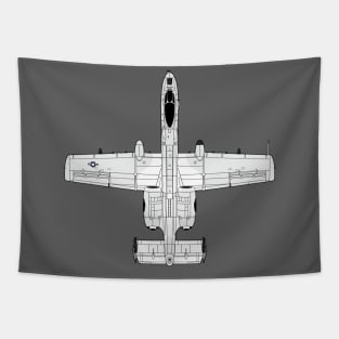 A-10 Thunderbolt II and nothing else Tapestry