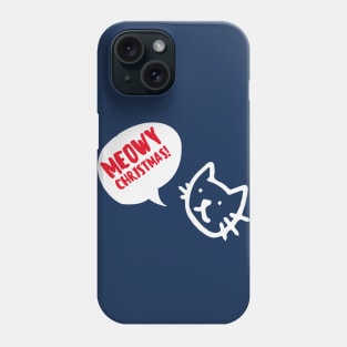 Meowy Christmas Phone Case