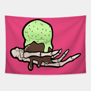 Skeletons Love Ice Cream Tapestry