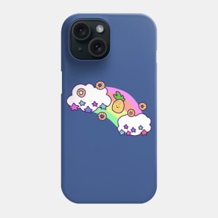 Rainbow Cloud Pineapple Phone Case