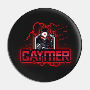 GAYMER gamer t-shirt Pin