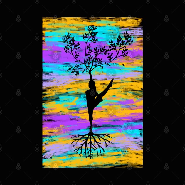 Dancing Tree Silhouette by elfinova