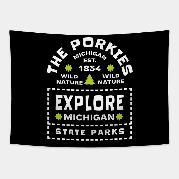 Porcupine Mountains Wilderness State Park Michigan Tapestry by Uniman