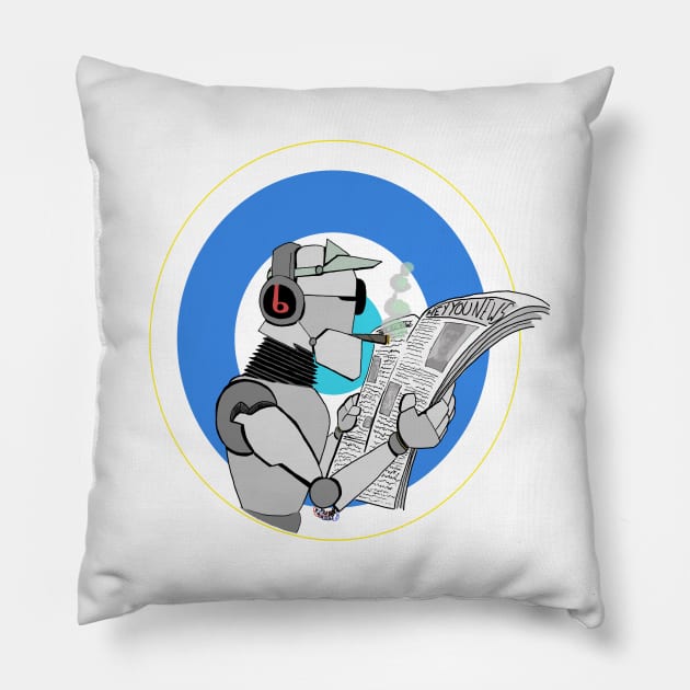 OldRobo Pillow by bscaglione17