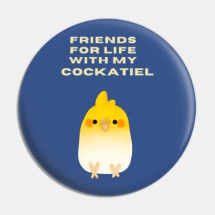 Cockatiel Lovers Shirt Pin