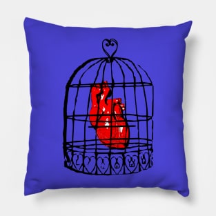 Caged heart Pillow