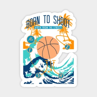 Basketball Born to shoot playbook 08 Magnet