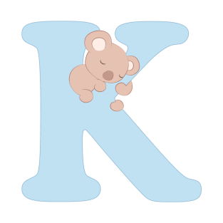 K - blue - koala T-Shirt