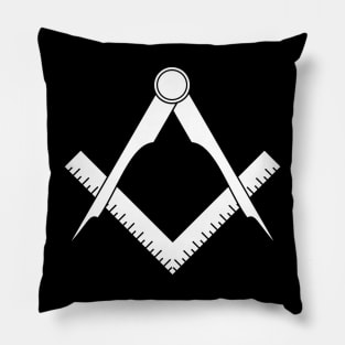 Masonic compasses with square Pillow