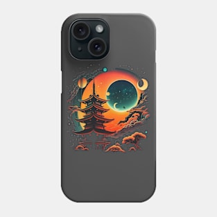 Japanese Temple Tokyo  Asian Inspired Retro Japan Phone Case