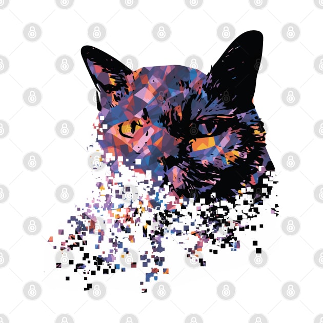 Kaleidoscope Cat by Hmus