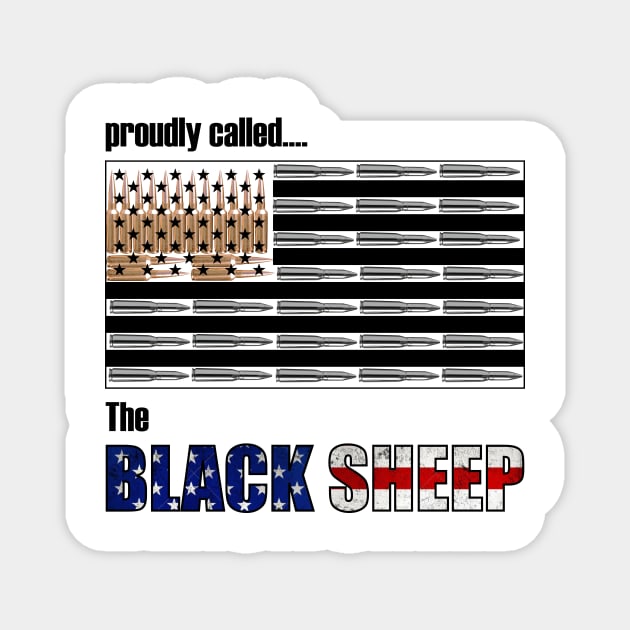 BLACK SHEEP Front Magnet by Plutocraxy