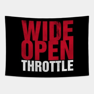 Wide Open Throttle Tapestry