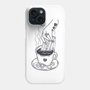 I Like My Coffee With Good Music Taste Phone Case