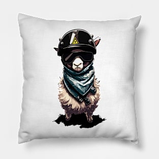 Cool rider llama Pillow