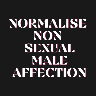 Normalise non sexual male affection T-Shirt