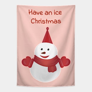 Have an ice Christmas Tapestry