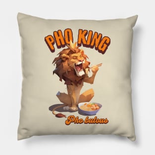 Pho King Pho bulous lion Pillow