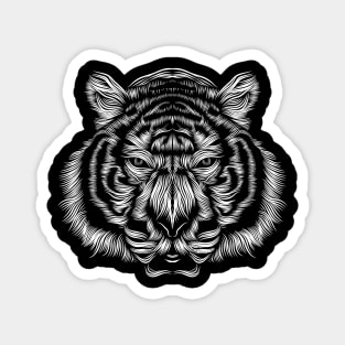 a tiger silhouette Magnet