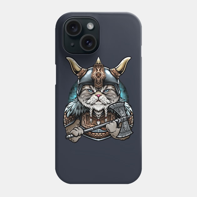 Viking Cat Phone Case by AngelFlame