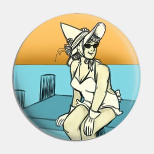 Sun and Sea Witch Pin