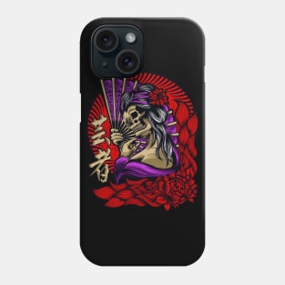 Skull Geisha Japan Phone Case