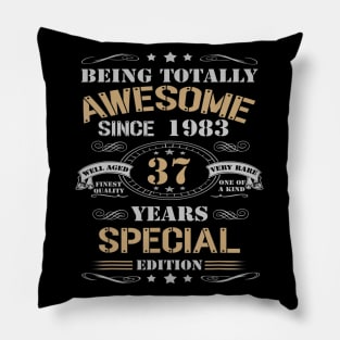 37 Years Special Edition Made In 1983 37th Birthday Pillow