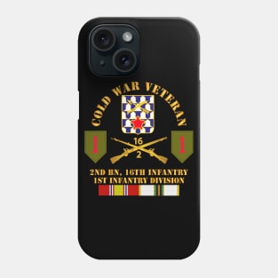 Cold War Vet w 2nd Bn 16th Infantry - 1st ID w COLD SVC Phone Case