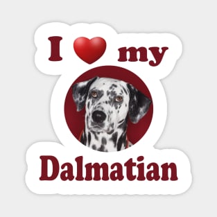 I Love My Dalmatian Magnet