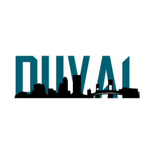 Duval Jacksonville Skyline T-Shirt