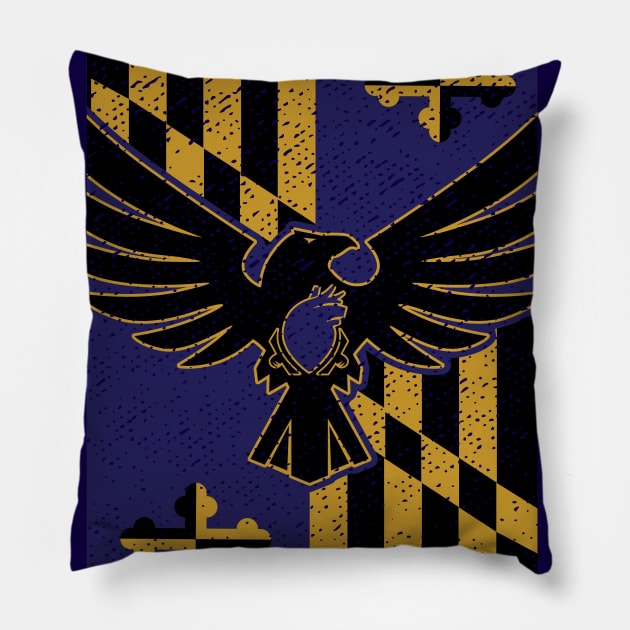 House of Baltimore Banner Pillow by SteveOdesignz