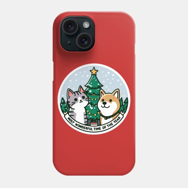 Most Wonderful Time Of The Year Phone Case by Plushism