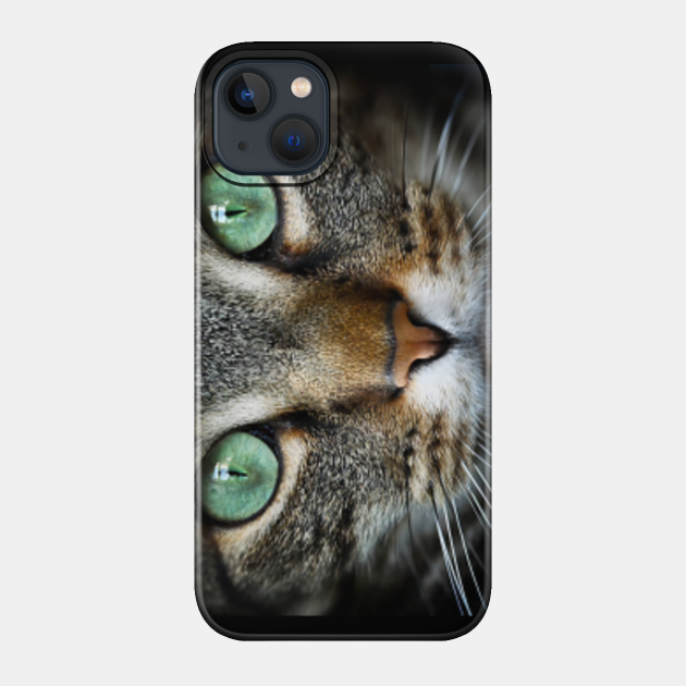 Tabby cat face - Tabby Cat Face - Phone Case