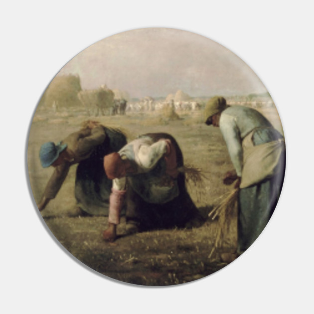 The Gleaners Oil Painting Pin Teepublic