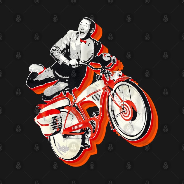 Pee Wee Herman Bicyle Jump Retro by projeksambat