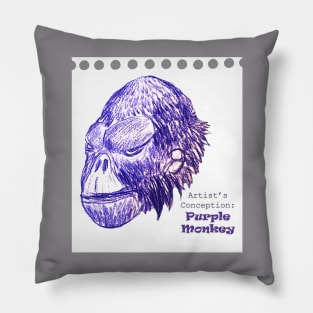 Purple Monkey, Public Menace! Pillow