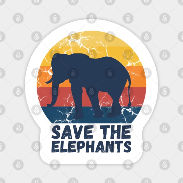 Save The Elephants Magnet by JustBeSatisfied