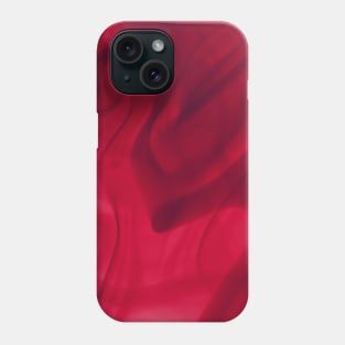 Deep Red Abstract Fluid Phone Case