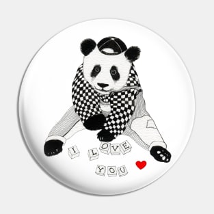 Baby Panda I love you Pin