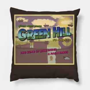 Green Hill Greetings Pillow