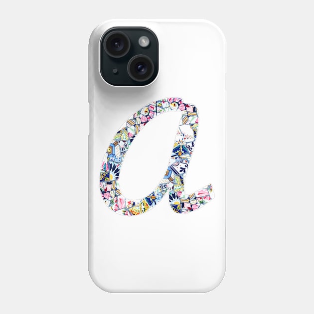 Gaudi Mosaic Letter A Phone Case by aterkaderk