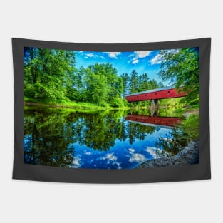 Sawyers Crossing Covered Bridge Tapestry