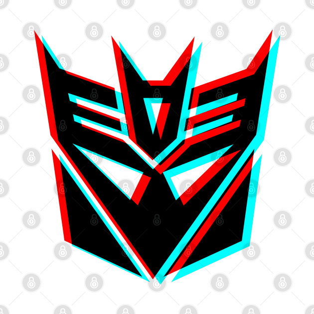 Retro 3D Glasses Style - Decepticon Gen 1 by ROBZILLA