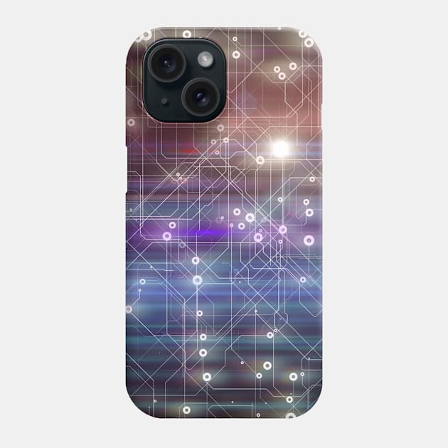 Abstract Metro Map Phone Case by Inch