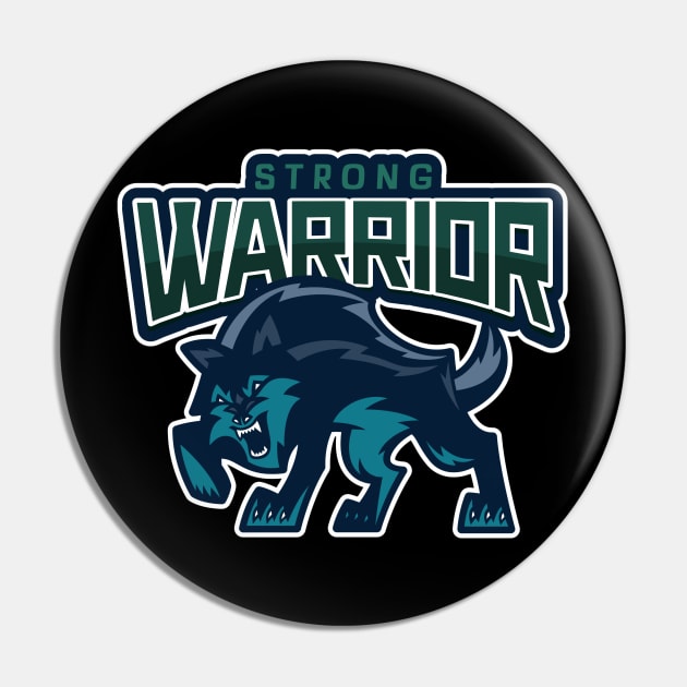 Strong Warrior Pin by Wolf Clothing Co