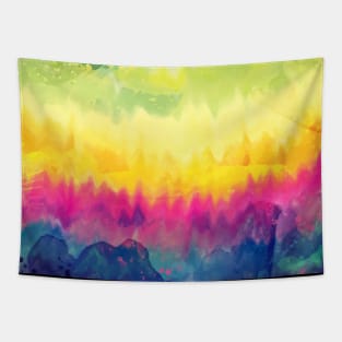 Tie Dye Rainbow Tapestry