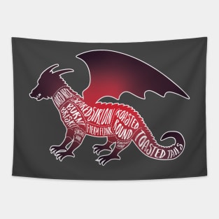 Red Dragon - Fantasy Butcher Cuts of Meat Tapestry